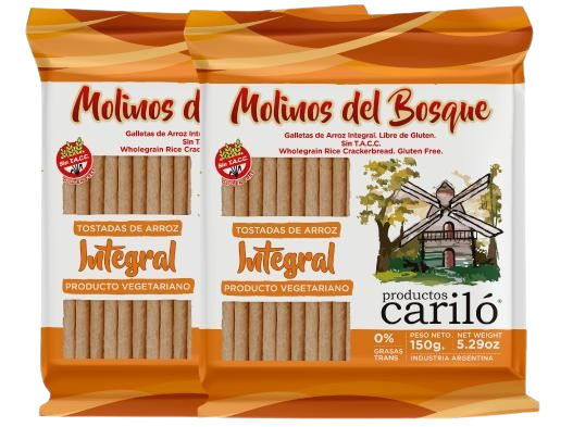 Tostadas de arroz integral Cariló