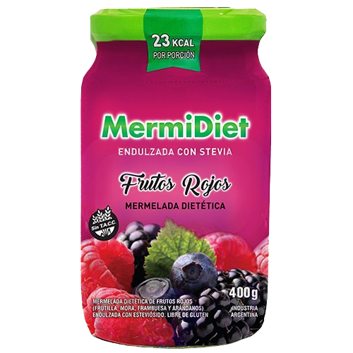 Mermelada MermiDiet Frutos Rojos con Stevia