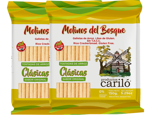 Tostadas de arroz clásicas Cariló