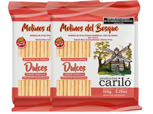 Tostadas de arroz dulce Cariló