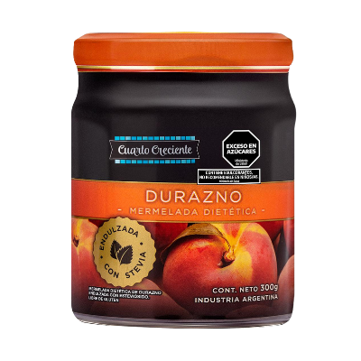 Mermelada con Stevia Cuarto Creciente de durazno