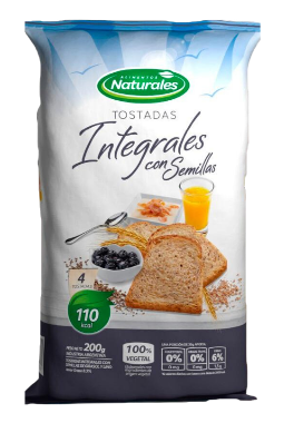 Tostadas de mesa integrales con semillas Marinozzi