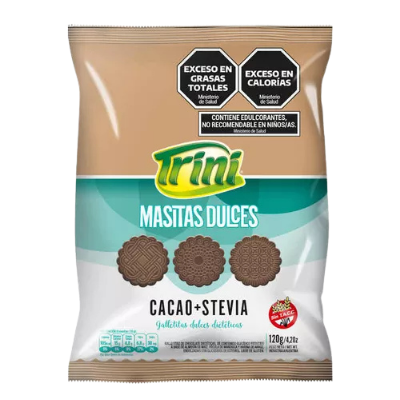 Masitas chocolate con stevia Trini