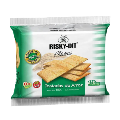 Tostadas de arroz con clásicas Risky