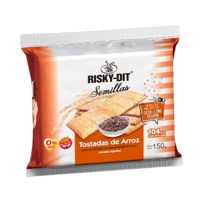 Tostadas de arroz con semillas Risky
