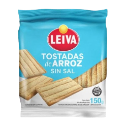 Tostadas de arroz sin sal Leiva