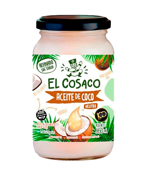 Aceite de coco neutro El Cosaco
