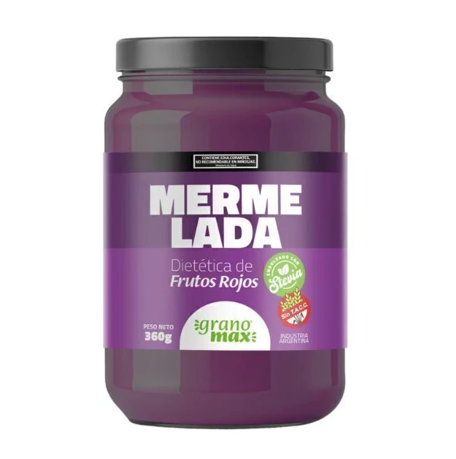 Mermelada Dietética de Frutos Rojos sin azúcar (con stevia)