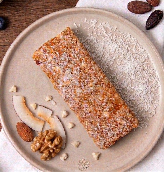 Barra de cereales con coco