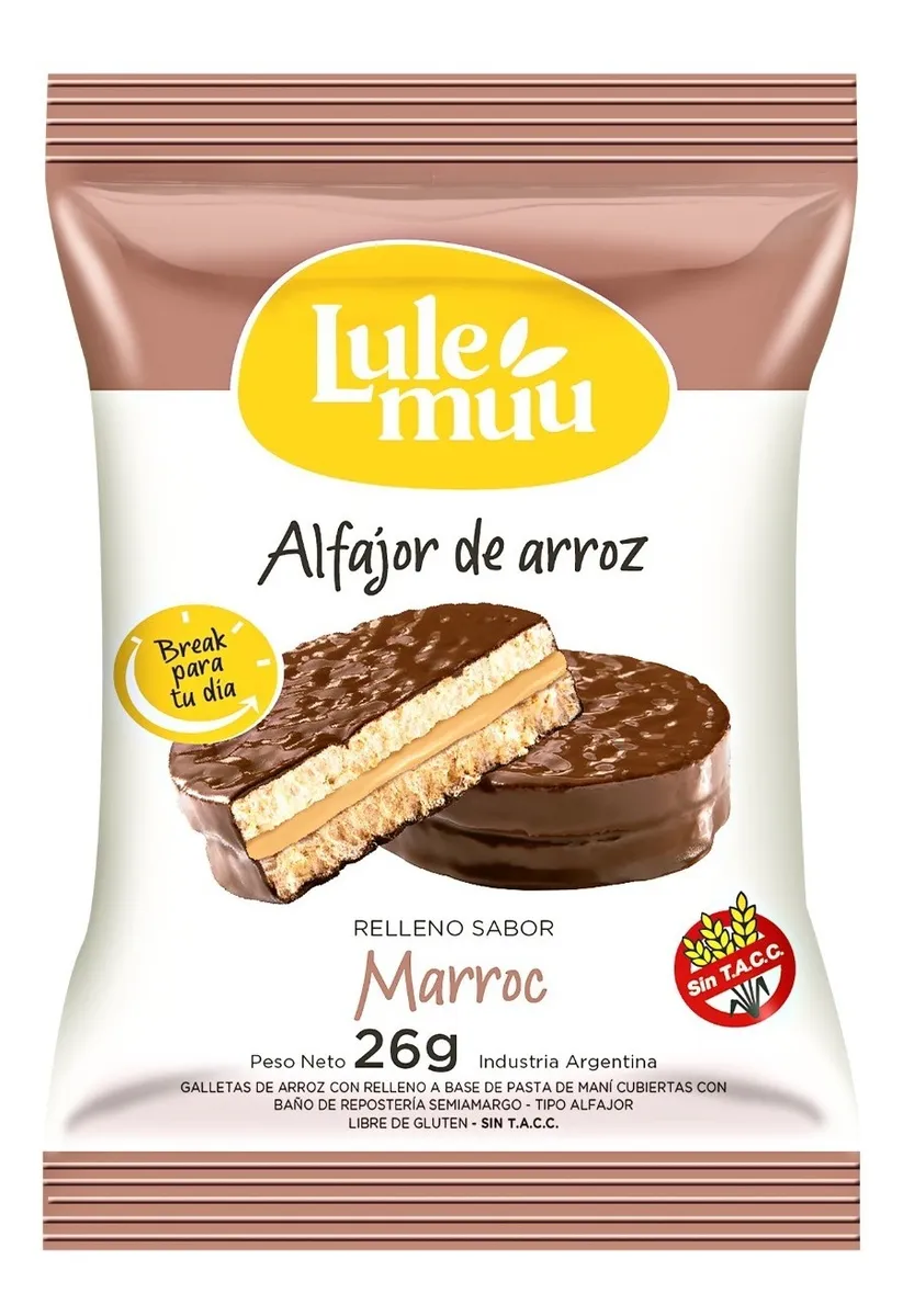 Alfajor de Arroz Marroc Lulemuu