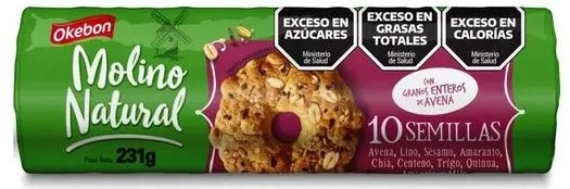 Galletitas Okebon Molino Natural Semillas