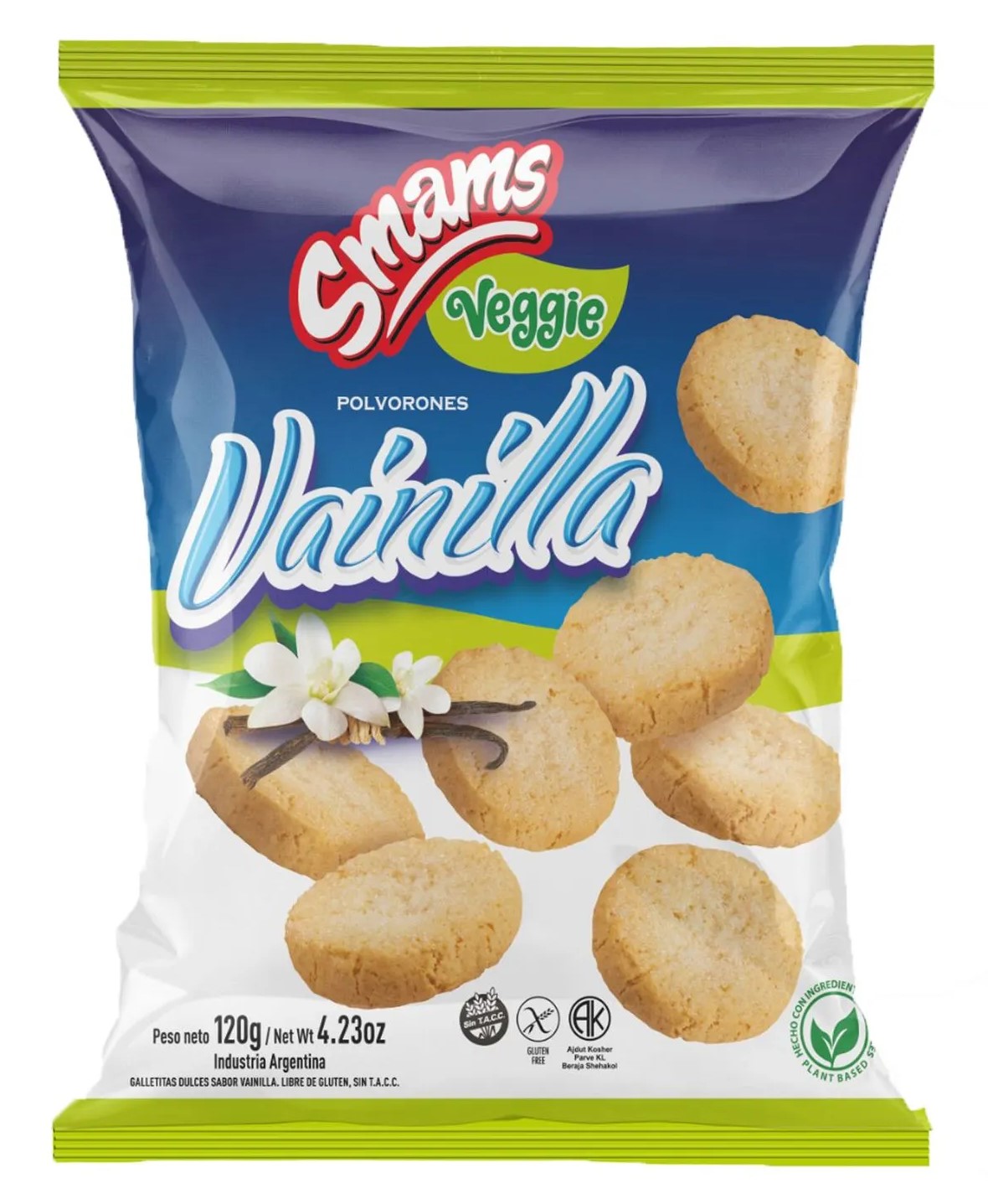 Galletitas Sin Tacc Polvorones Vainilla Smams